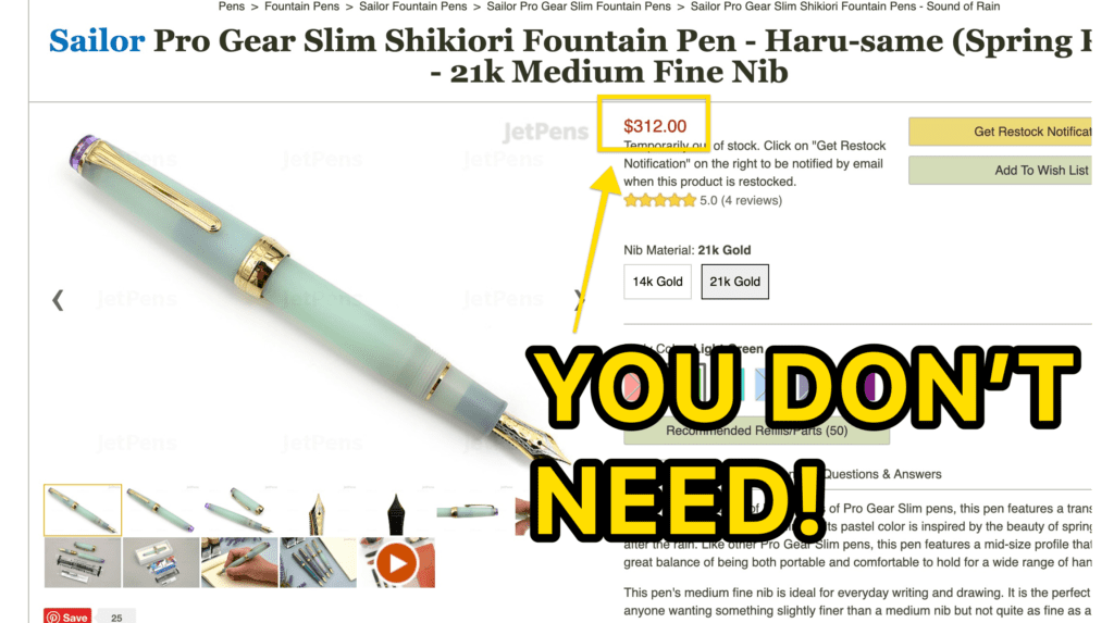 are expensive fountain pens worth it